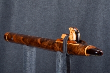 Walnut Burl Native American Flute, Minor, Mid G-4, #T9F (2)